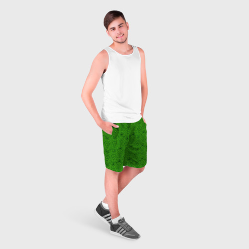 Мужские шорты 3D Шрек паттерн, цвет 3D печать - фото 3