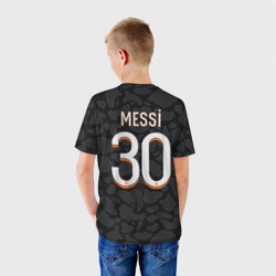 Детская футболка 3D Лионель Месси форма ПСЖ 23-24 третья - фото 2
