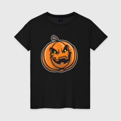 Женская футболка хлопок Pumpkin Halloween