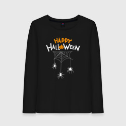 Женский лонгслив хлопок Spiders halloween