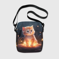 Сумка через плечо 3D Котенок со светлячками