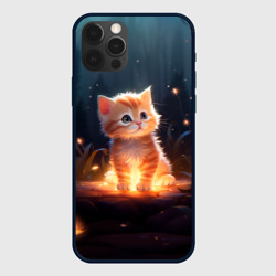 Чехол для iPhone 12 Pro Котенок со светлячками