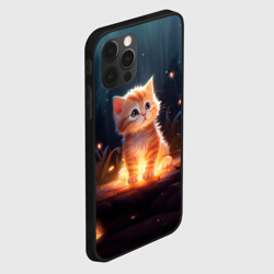 Чехол для iPhone 12 Pro Котенок со светлячками - фото 2