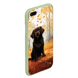 Чехол для iPhone 7Plus/8 Plus матовый Лабрадор в лесу - фото 2