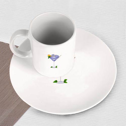 Набор: тарелка + кружка Мультяшный коктейль - фото 3