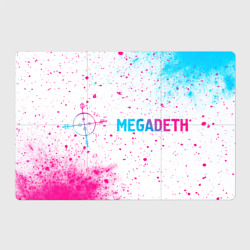 Магнитный плакат 3Х2 Megadeth neon gradient style по-горизонтали