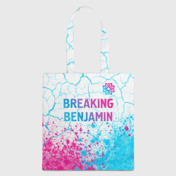 Шоппер 3D Breaking Benjamin neon gradient style посередине