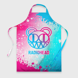 Фартук 3D Radiohead neon gradient style