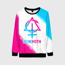 Женский свитшот 3D Behemoth neon gradient style