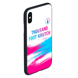 Чехол для iPhone XS Max матовый Thousand Foot Krutch neon gradient style посередине - фото 2