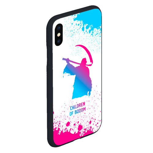 Чехол для iPhone XS Max матовый Children of Bodom neon gradient style - фото 3