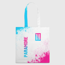 Шоппер 3D Paramore neon gradient style вертикально