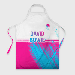 Фартук 3D David Bowie neon gradient style посередине