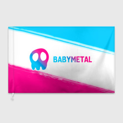 Флаг 3D Babymetal neon gradient style по-горизонтали