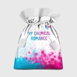 Подарочный 3D мешок My Chemical Romance neon gradient style посередине