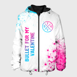 Мужская куртка 3D Bullet For My Valentine neon gradient style вертикально