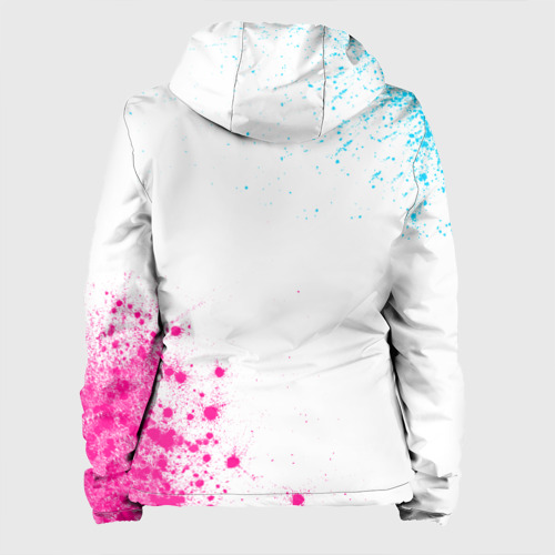 Женская куртка 3D Bullet For My Valentine neon gradient style вертикально, цвет черный - фото 2