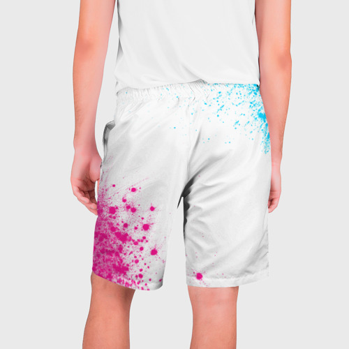 Мужские шорты 3D Bullet For My Valentine neon gradient style вертикально, цвет 3D печать - фото 2