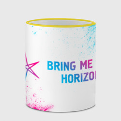 Кружка с полной запечаткой Bring Me the Horizon neon gradient style по-горизонтали - фото 2