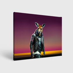 Холст прямоугольный Cool kangaroo - ai art