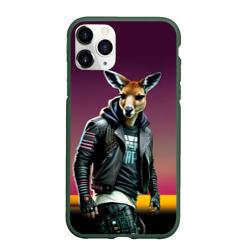 Чехол для iPhone 11 Pro матовый Cool kangaroo - ai art