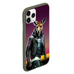 Чехол для iPhone 11 Pro матовый Cool kangaroo - ai art - фото 2