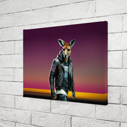 Холст прямоугольный Cool kangaroo - ai art - фото 2