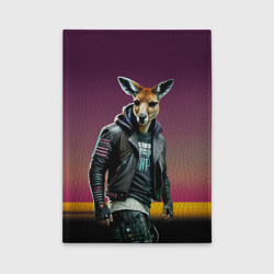 Обложка для автодокументов Cool kangaroo - ai art