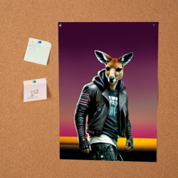 Постер Cool kangaroo - ai art - фото 2