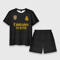 Мужской костюм с шортами 3D ФК Реал Мадрид форма 23-24 третья