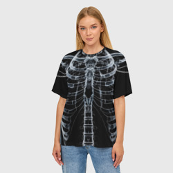 Женская футболка oversize 3D Рентген твоего тела - фото 2