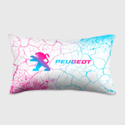 Подушка 3D антистресс Peugeot neon gradient style по-горизонтали