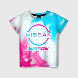 Nissan neon gradient style – Детская футболка 3D с принтом купить со скидкой в -33%