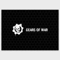 Поздравительная открытка Gears of War glitch на темном фоне по-горизонтали