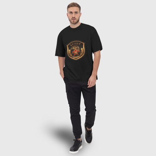 Мужская футболка oversize 3D Подразделение Беркут, цвет 3D печать - фото 5