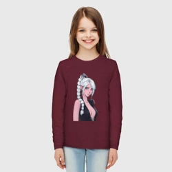 Детский лонгслив хлопок Шэдоухарт - серебрянные волосы - фото 2