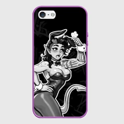 Чехол для iPhone 5/5S матовый Карлах в костюме зайки - baldurs gate