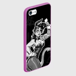 Чехол для iPhone 5/5S матовый Карлах в костюме зайки - baldurs gate - фото 2