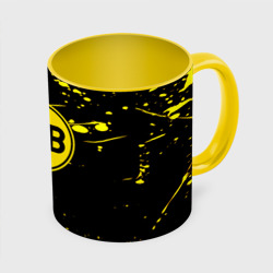 Кружка с полной запечаткой Borussia yellow splash