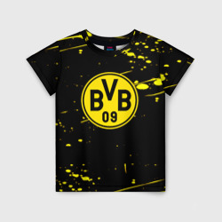 Детская футболка 3D Borussia yellow splash