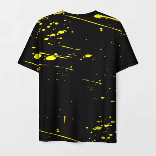 Мужская футболка 3D Borussia yellow splash, цвет 3D печать - фото 2