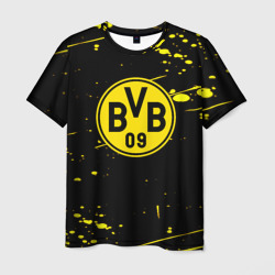 Мужская футболка 3D Borussia yellow splash