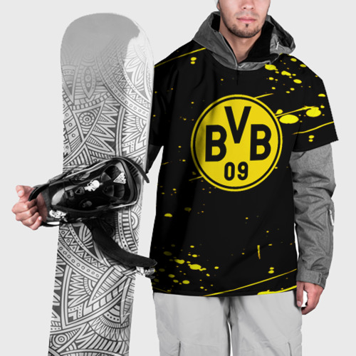 Накидка на куртку 3D Borussia yellow splash, цвет 3D печать