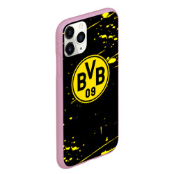 Чехол для iPhone 11 Pro Max матовый Borussia yellow splash - фото 2