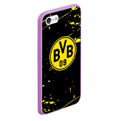 Чехол для iPhone 5/5S матовый Borussia yellow splash - фото 2