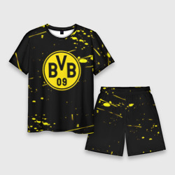 Мужской костюм с шортами 3D Borussia yellow splash