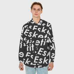 Мужская рубашка oversize 3D Esskeetit rap - фото 2