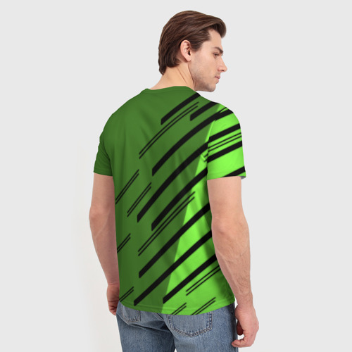 Мужская футболка 3D с принтом ФК Манчестер Юнайтед спорт, вид сзади #2