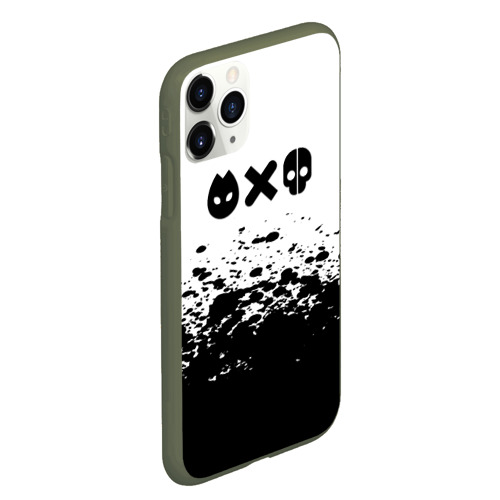 Чехол для iPhone 11 Pro Max матовый с принтом Любовь смерь и роботы, вид сбоку #3