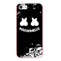 Чехол для iPhone 5/5S матовый Marshmello splash